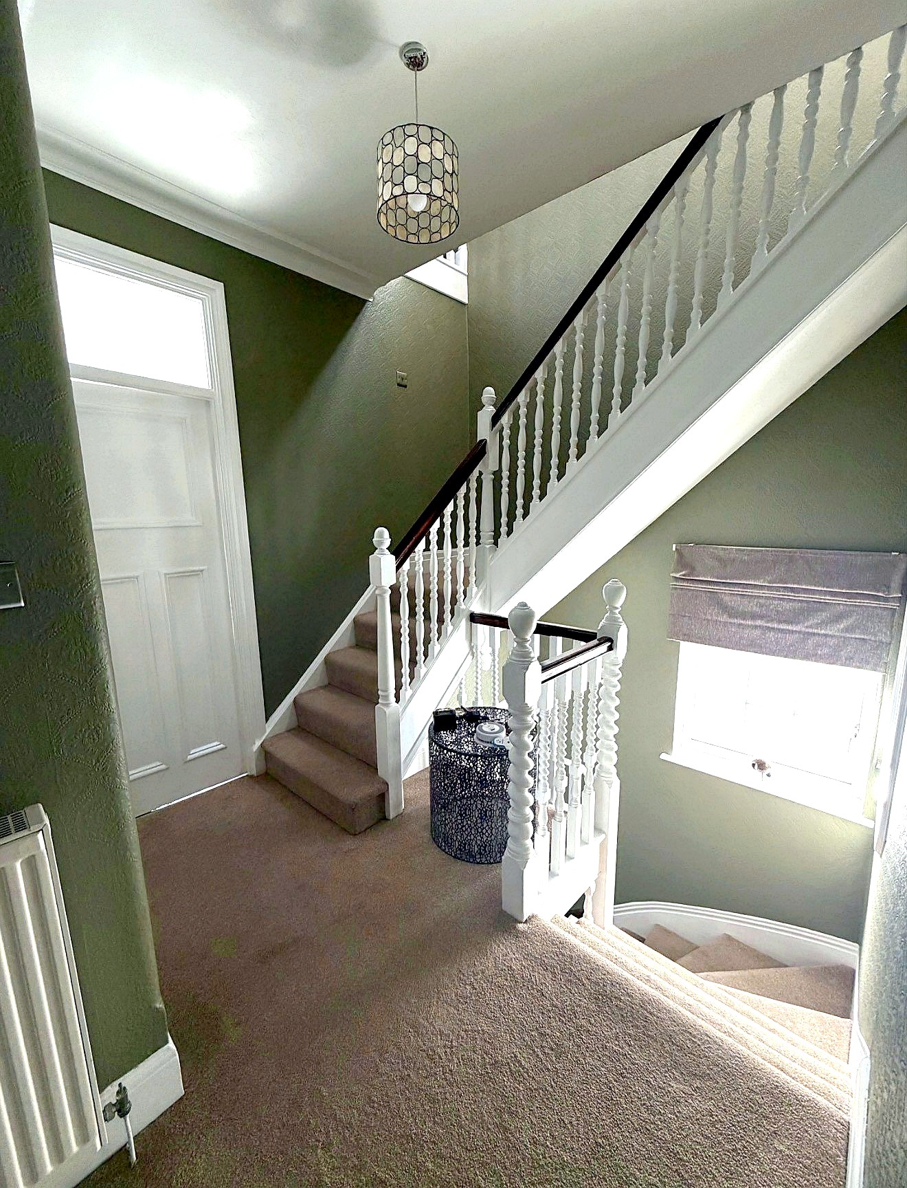 Finished heritage staircase decorating project by DG Maintenance UK